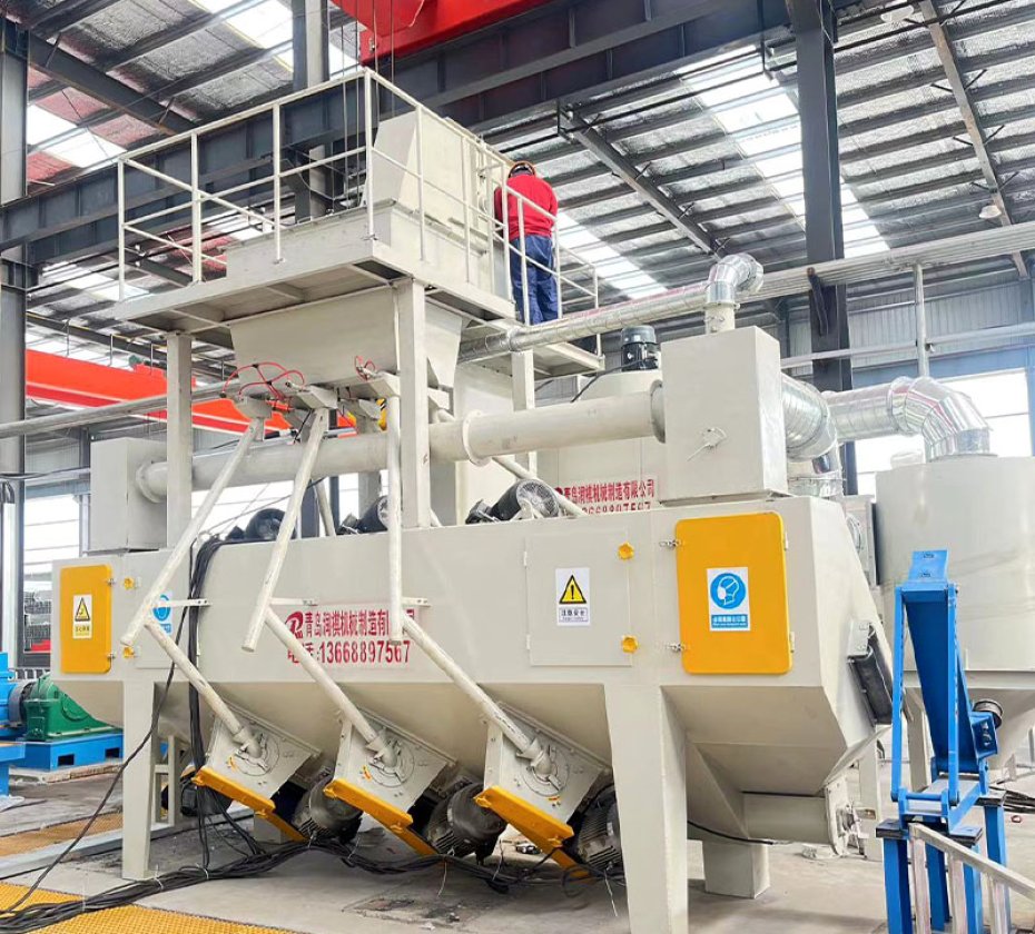 SS6912 Steel strip shot blasting machine