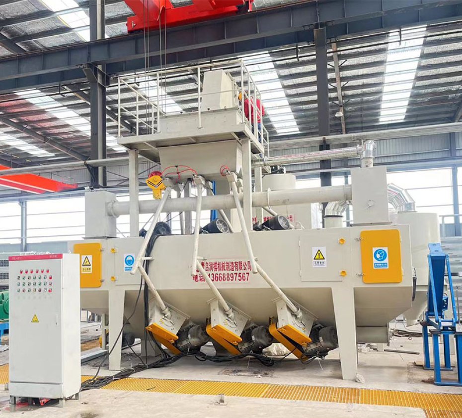 SS6912 Steel strip shot blasting machine