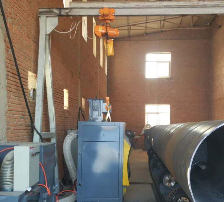  hanging type outer wall shot blasting machine 
