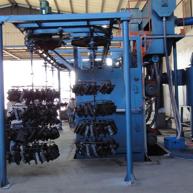 Catenary Type Abrasive overhead shot/sand blast machine